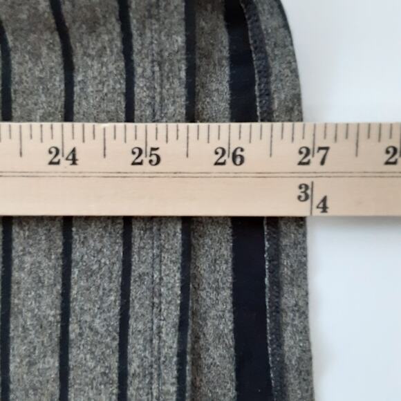 Liv By Habitat Clothes Cowl Neck Sweater Gray Stripe Oversized Women L Lagenlook - Picture 9 of 10